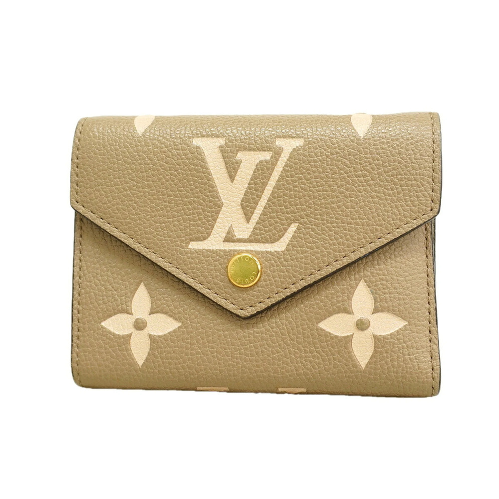 Louis Vuitton Tri-fold Wallet Monogram Empreinte Bicolor Portefeuille Victori...